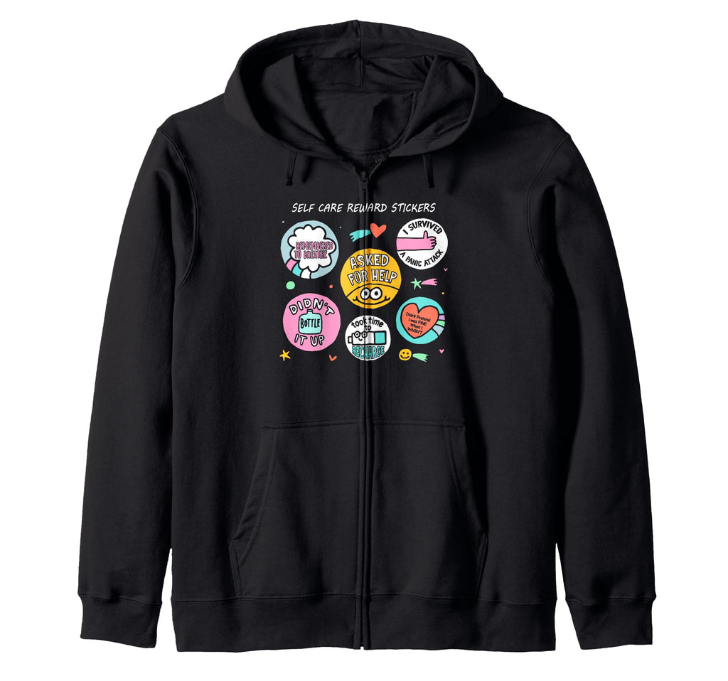 Mental Health Awareness Ribbon Items Hoodie - Unique Graphic for Adults - T-Shirt, Sweatshirt, Hoodie