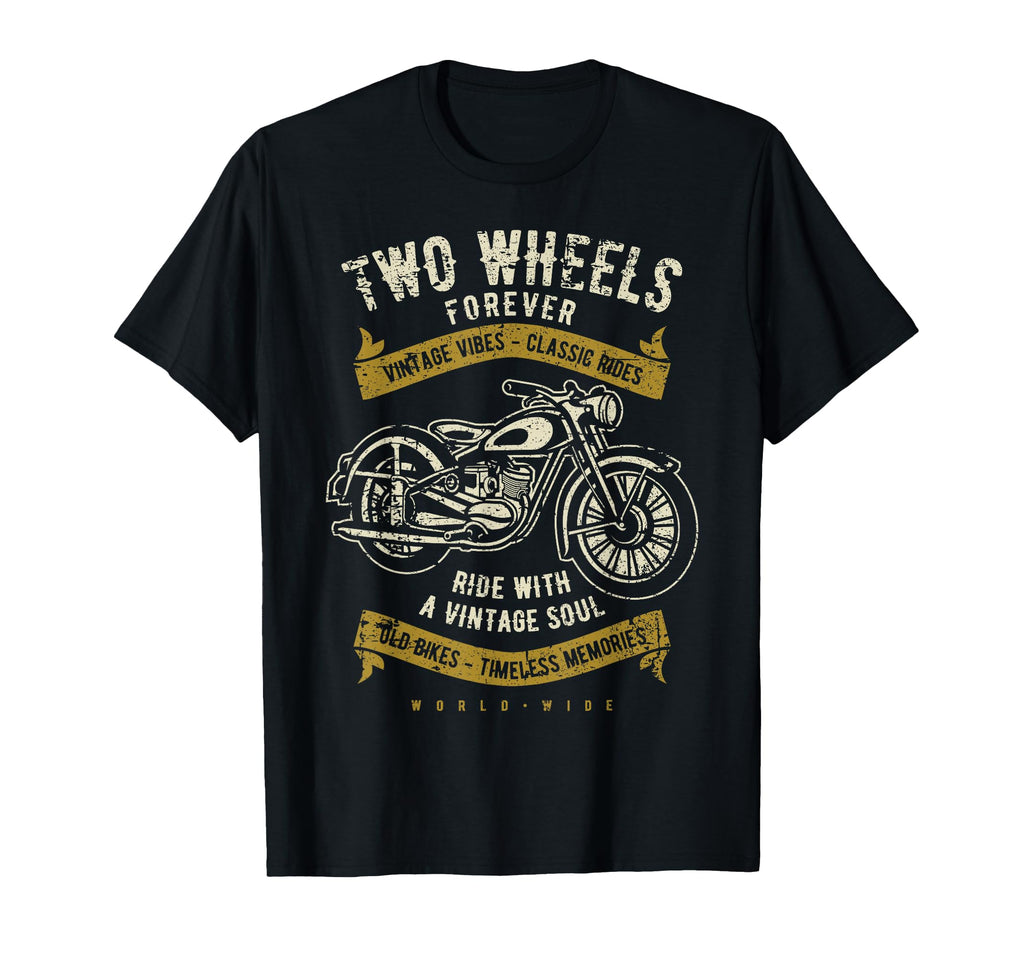Two Wheels Forever Motorcycle T-Shirt - Casual Everyday Wear for Adults - T-Shirt, Sweatshirt, Hoodie