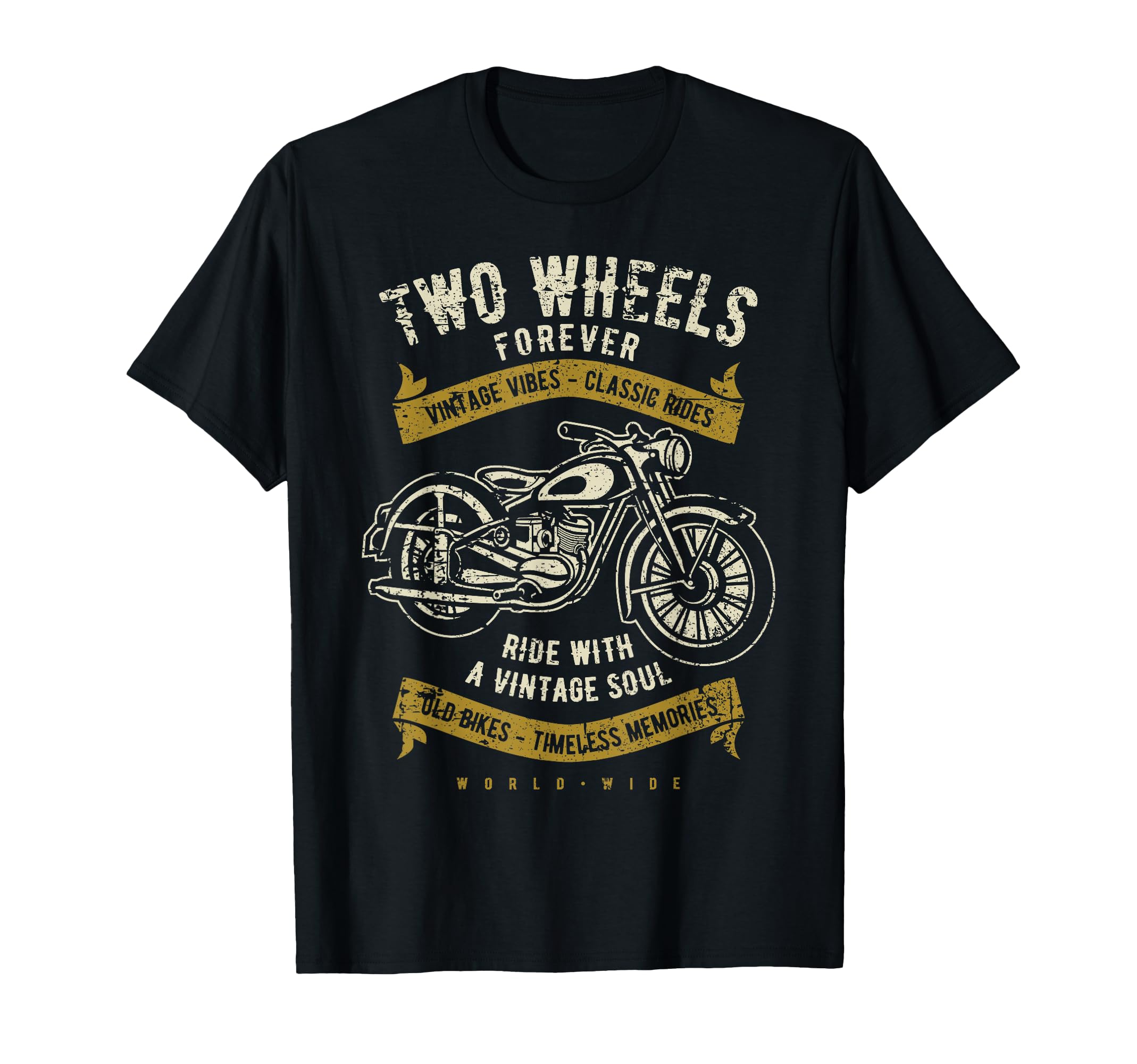 Two Wheels Forever Motorcycle T-Shirt - Casual Everyday Wear for Adults - T-Shirt, Sweatshirt, Hoodie