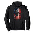 Us Flag Biker Riding Lover Motorcycle Hoodie - Streetwear Style for Adults - T-Shirt, Sweatshirt, Hoodie