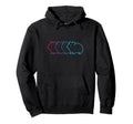 Guinea Pig Silhouette Synthwave Aesthetic Hoodie - Graphic Print Unisex - T-Shirt, Sweatshirt, Hoodie