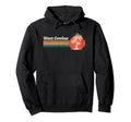 West Covina Sunset 80S Palm Trees Hoodie - Novelty Apparel for Adults - T-Shirt, Sweatshirt, Hoodie