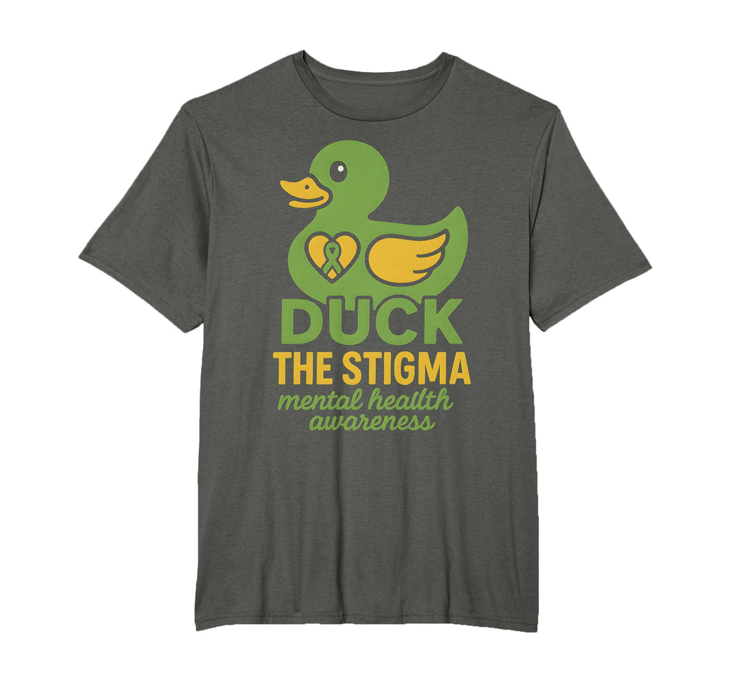Mental Health Awareness Rubber Duck T-Shirt - Custom Art Print Men Women - T-Shirt, Sweatshirt, Hoodie