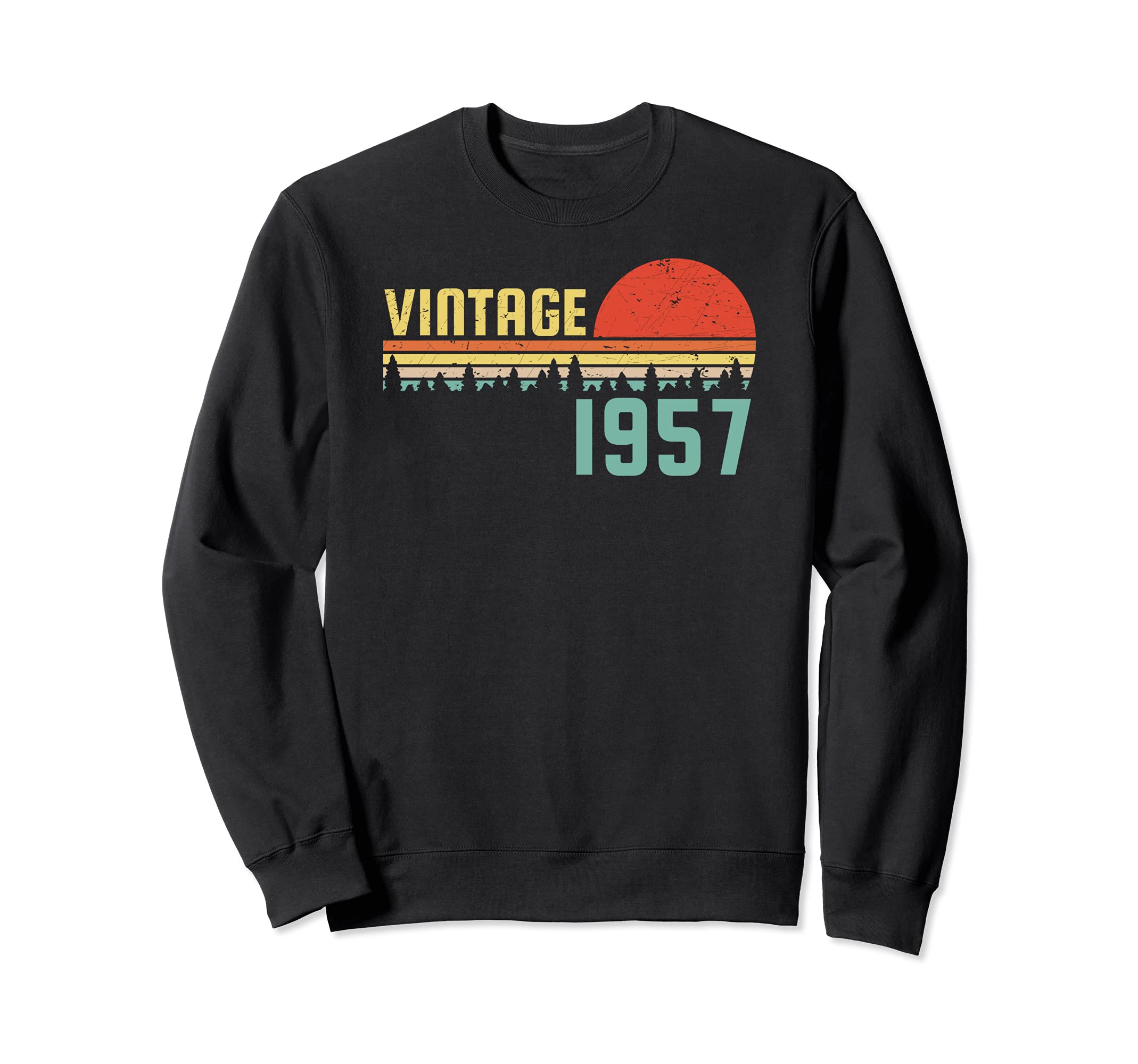 1957 65Th Birthday Gift Sunset Color Sweatshirt - Unique Graphic Unisex - T-Shirt, Sweatshirt, Hoodie