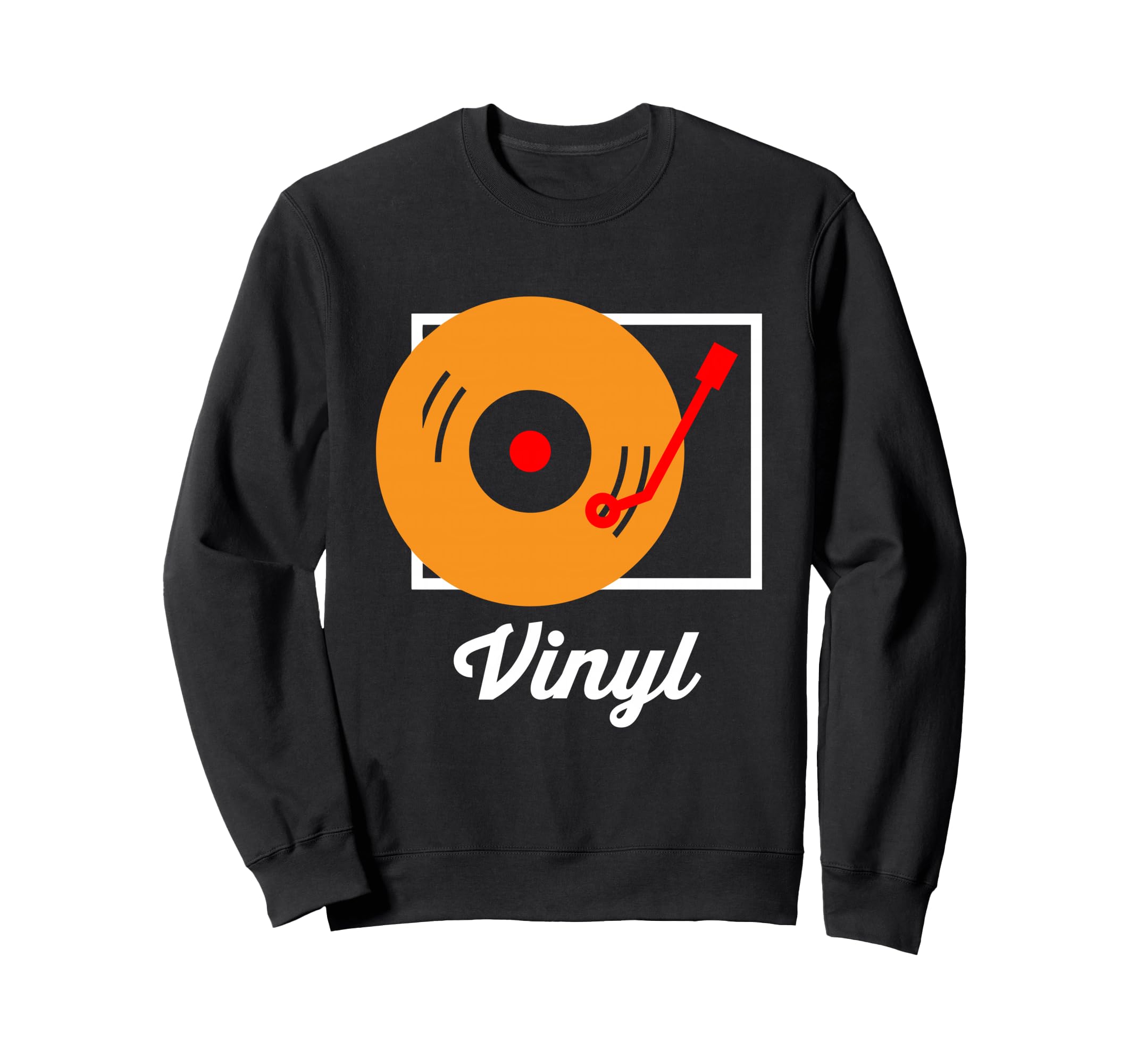 Vinyl Record Player Sweatshirt - Aesthetic Graphic Men Women - T-Shirt, Sweatshirt, Hoodie