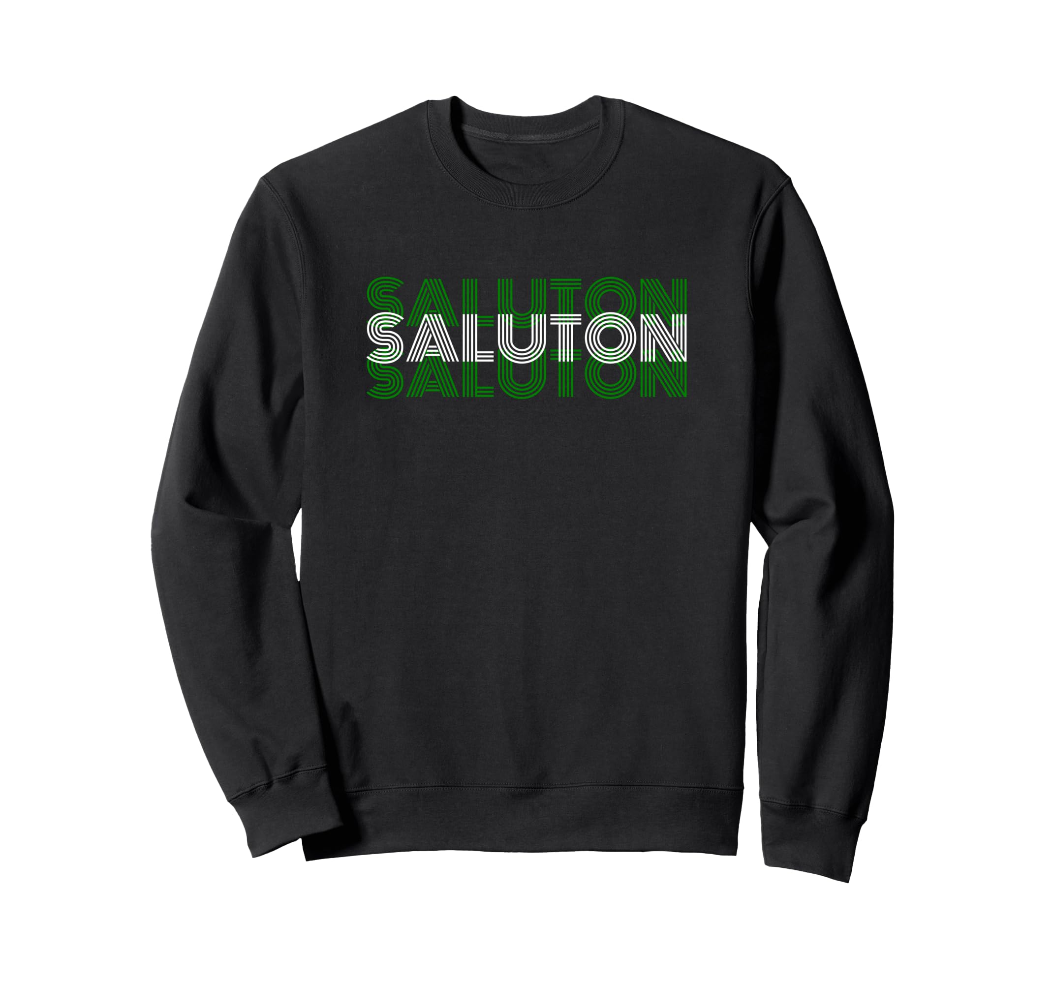 Saluton Esperanto 70S Greeting Sweatshirt - Custom Art Print Men Women - T-Shirt, Sweatshirt, Hoodie