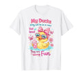Mental Health Anxiety Duck My Ducks T-Shirt - Unique Graphic for Adults - T-Shirt, Sweatshirt, Hoodie
