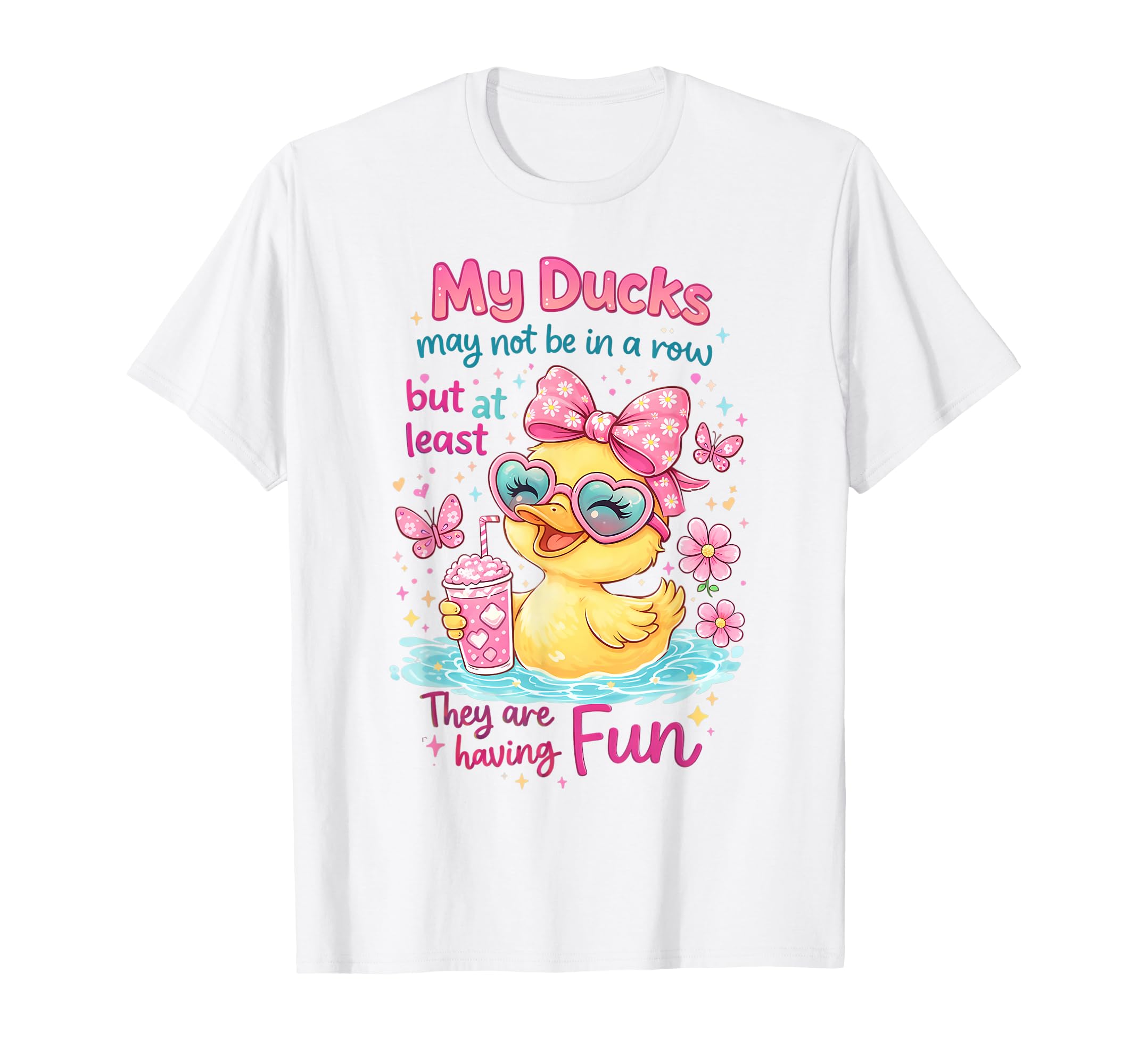 Mental Health Anxiety Duck My Ducks T-Shirt - Unique Graphic for Adults - T-Shirt, Sweatshirt, Hoodie
