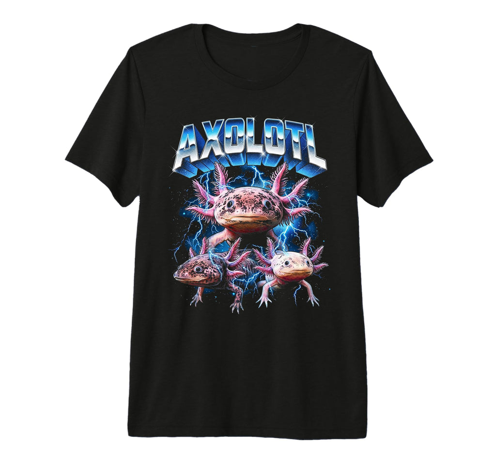 Axolotl 80S Funny Axolotl 90S Tri T-Shirt - Minimalist Print Men Women - T-Shirt, Sweatshirt, Hoodie