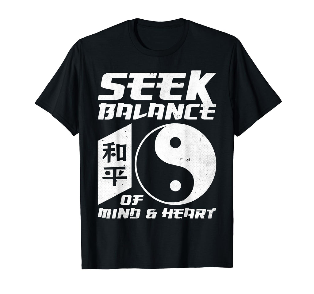 Yin Yang Seek Balance Mind Heart T-Shirt - Casual Everyday Wear for Adults - T-Shirt, Sweatshirt, Hoodie