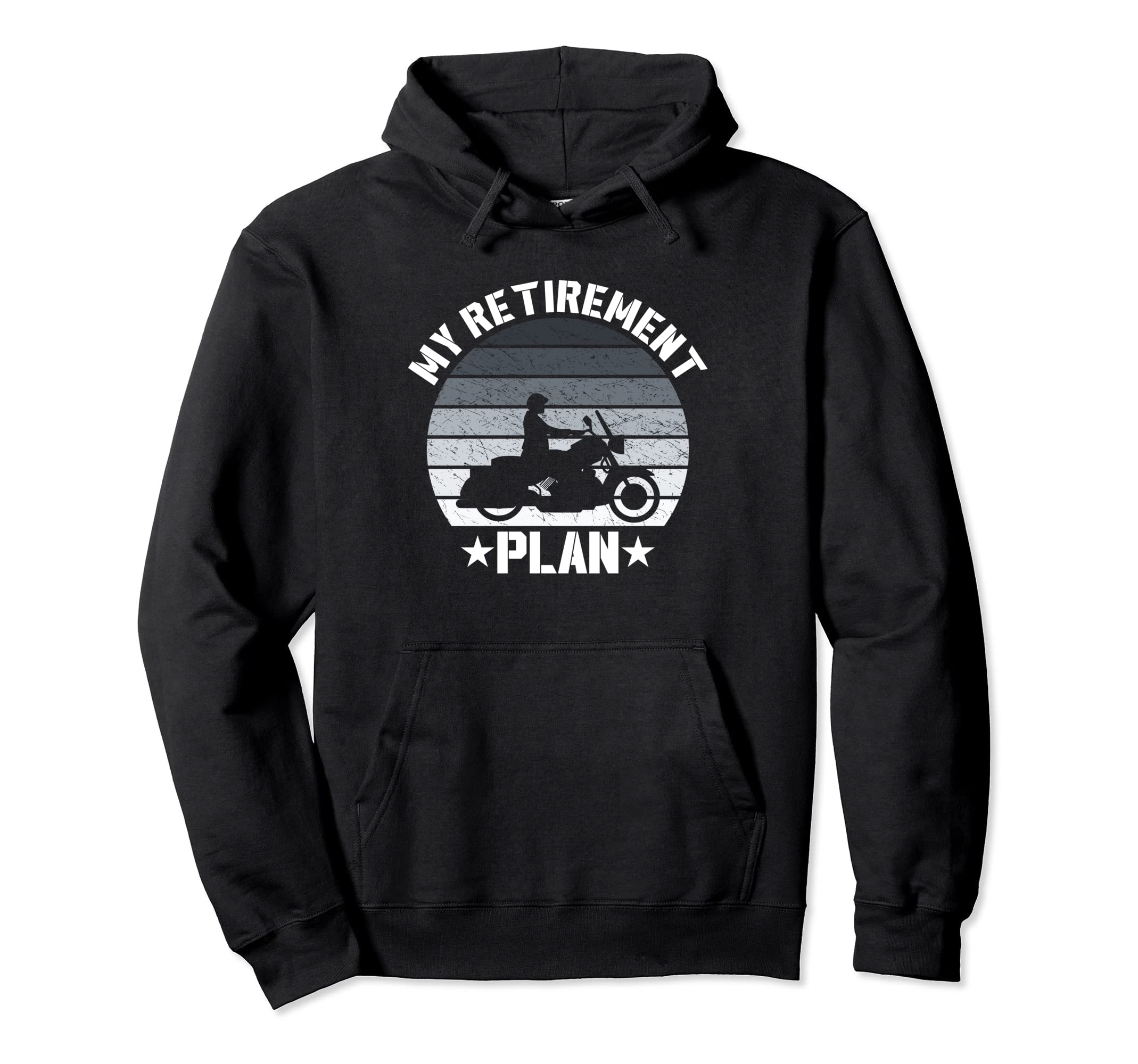 Retirement Plan Funny Motorcycle Hoodie - Custom Art Print for Adults - T-Shirt, Sweatshirt, Hoodie