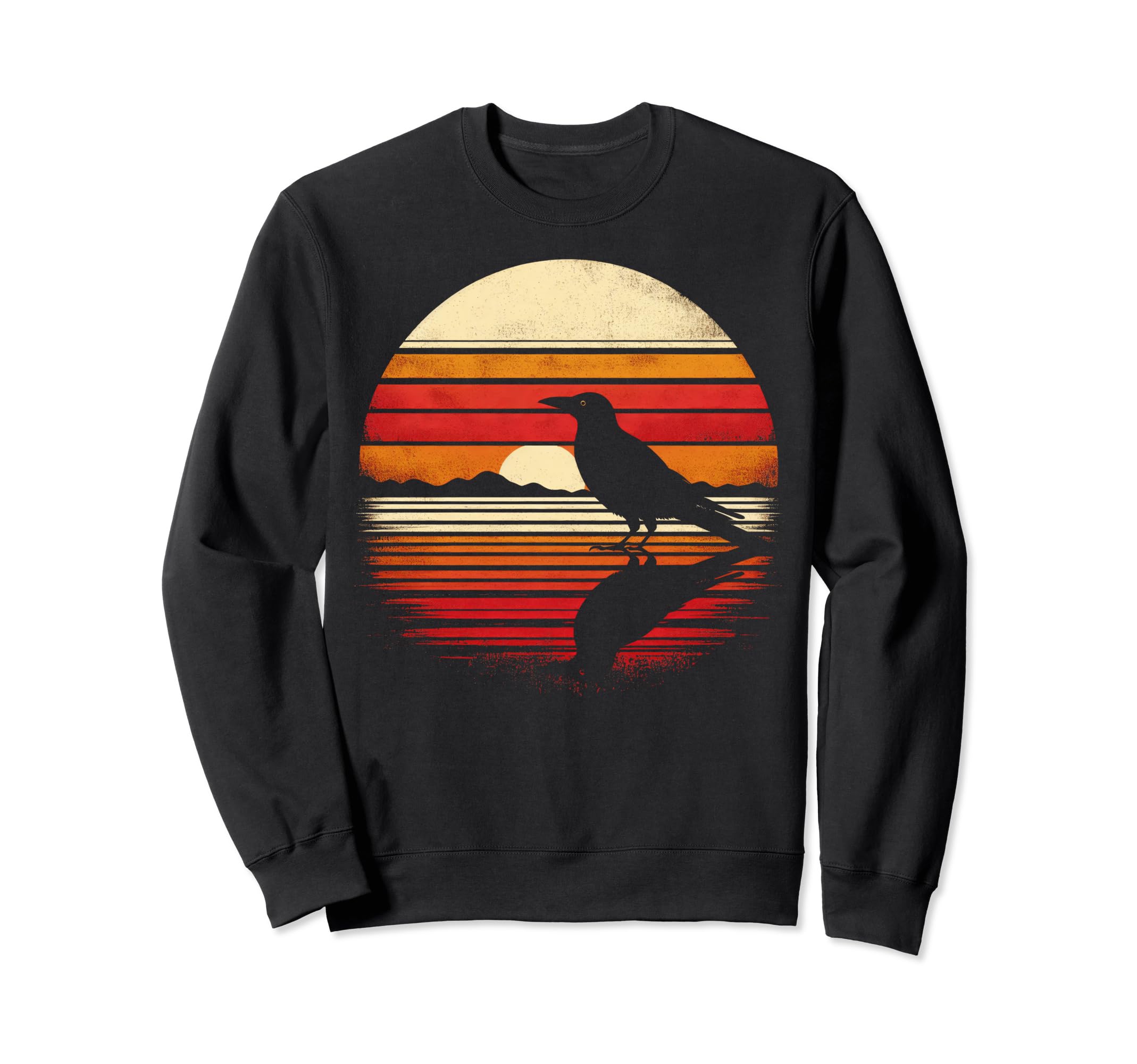 Grackle Bird Sunset Safari 70S Sweatshirt - Minimalist Print Men Women - T-Shirt, Sweatshirt, Hoodie