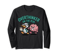 Overthinker Run Duck T-Shirt - Minimalist Print Men Women - T-Shirt, Sweatshirt, Hoodie