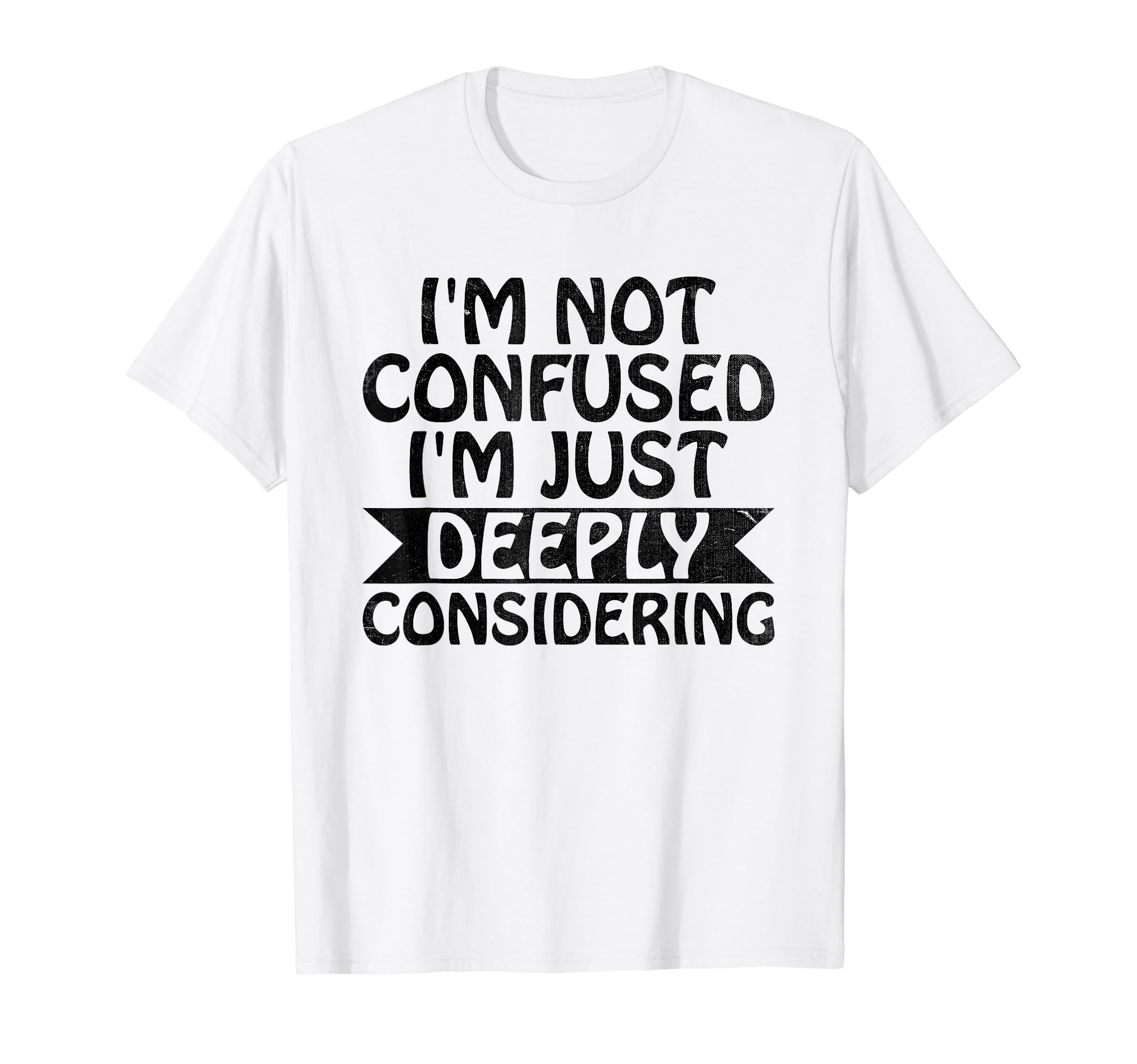 Overthinking Overthinker Funny T-Shirt - Minimalist Print Men Women - T-Shirt, Sweatshirt, Hoodie