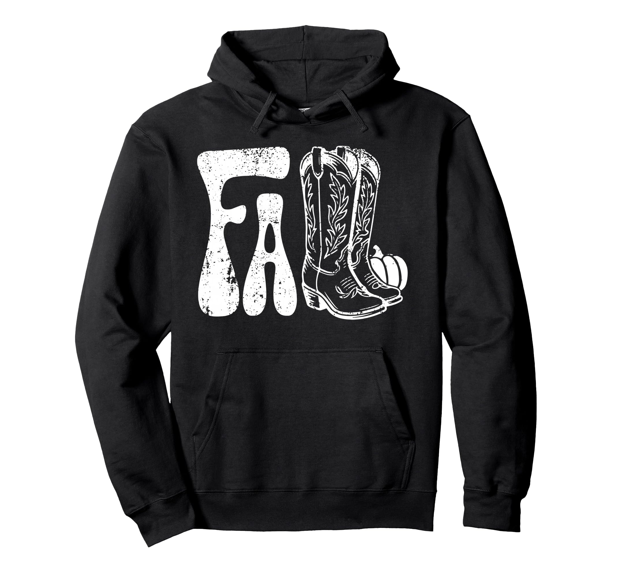 Pumpkin Fall Western Cowgirl Boots Hoodie - Aesthetic Graphic for Adults - T-Shirt, Sweatshirt, Hoodie
