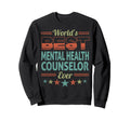 Badge Worlds Best Mental Health Sweatshirt - Minimalist Print Unisex - T-Shirt, Sweatshirt, Hoodie