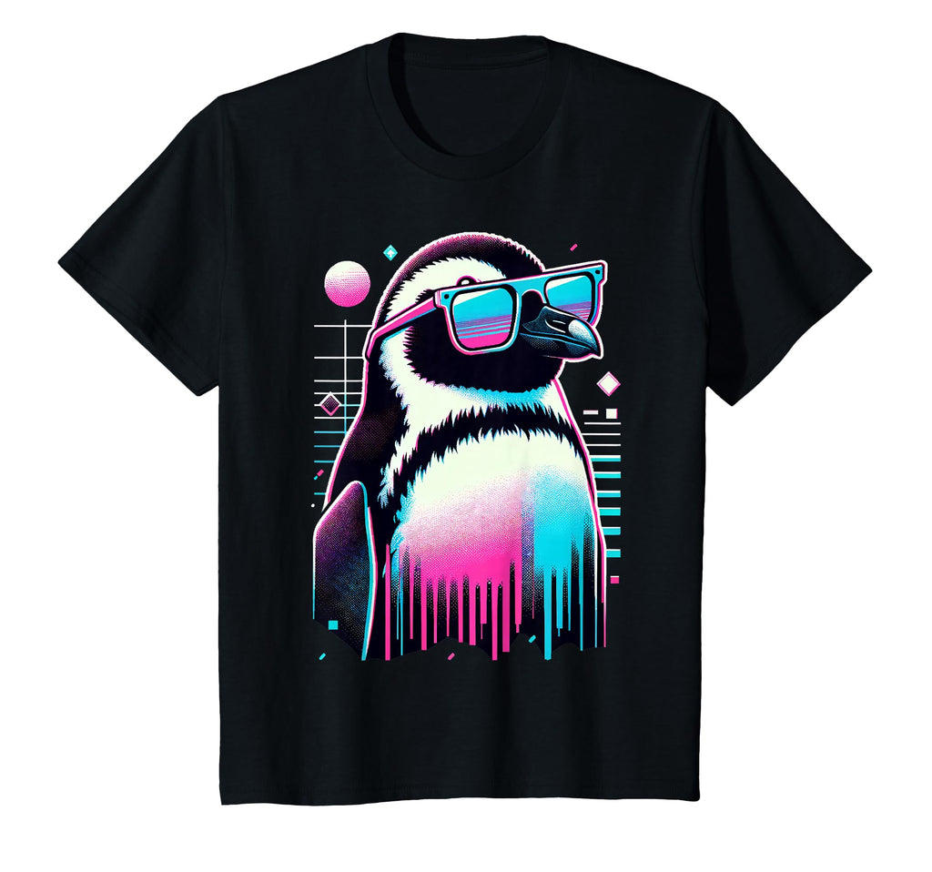 Penguin 80S Retrowave 90S Vaporwave T-Shirt - Trendy Graphic Unisex - T-Shirt, Sweatshirt, Hoodie