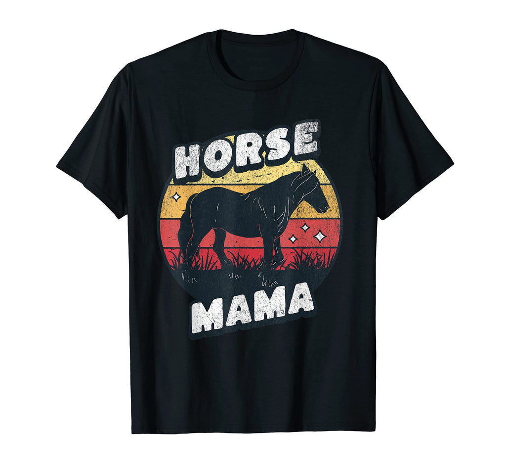 Horse Mama Cowgirl Western Horse T-Shirt - Minimalist Print Men Women - T-Shirt, Sweatshirt, Hoodie