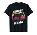 Horse Mama Cowgirl Western Horse T-Shirt - Minimalist Print Men Women - T-Shirt, Sweatshirt, Hoodie