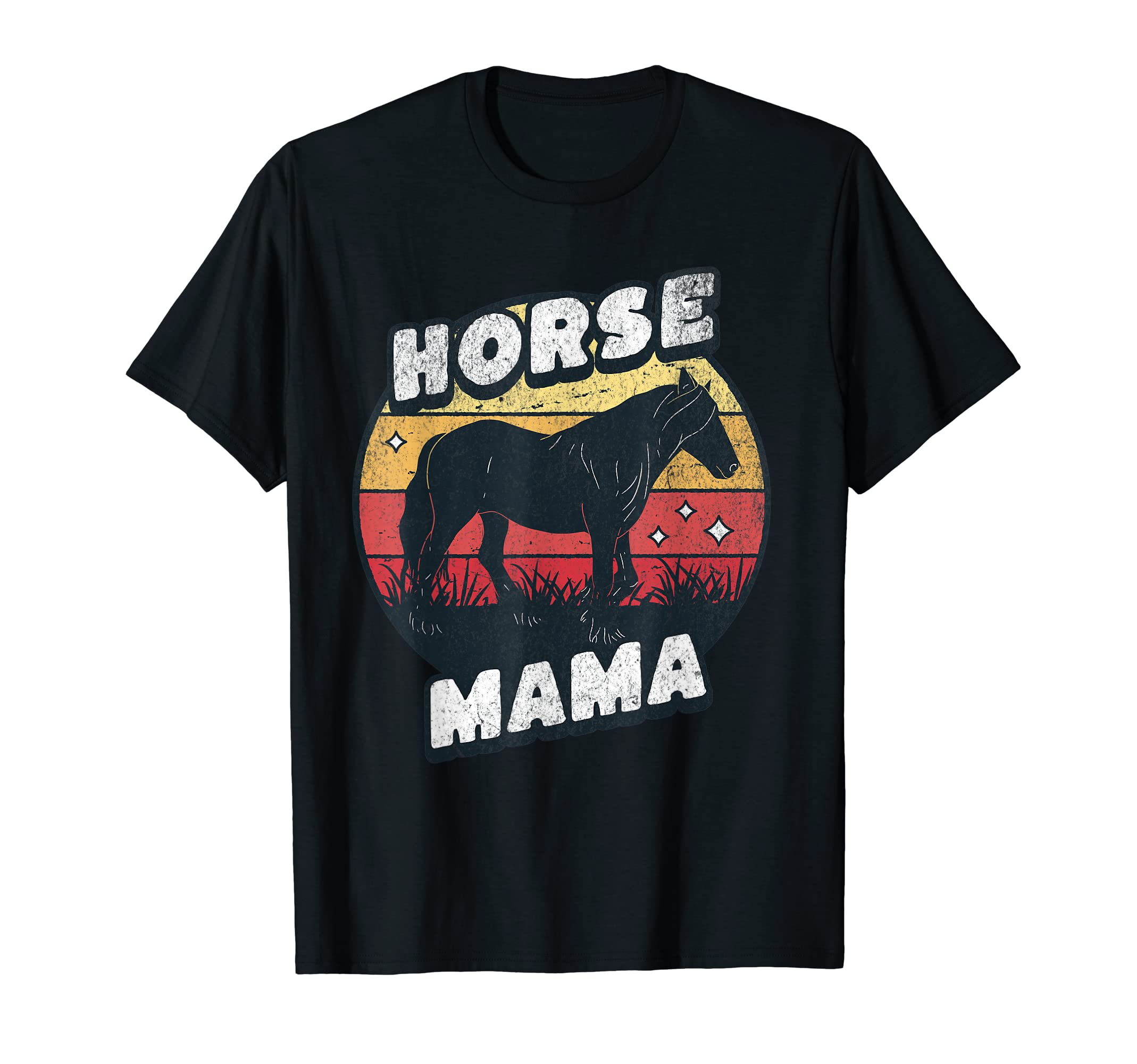 Horse Mama Cowgirl Western Horse T-Shirt - Minimalist Print Men Women - T-Shirt, Sweatshirt, Hoodie