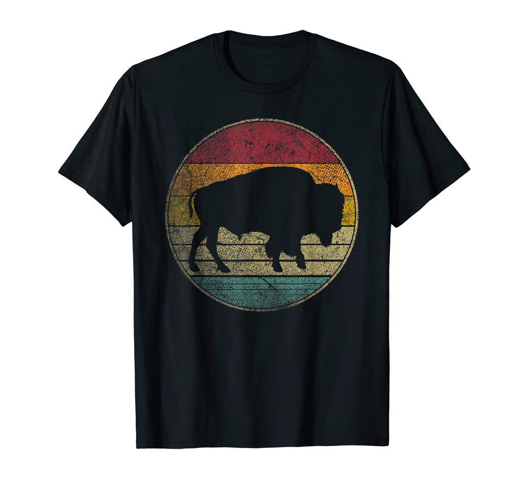 Distressed Silhouette Buffalo T-Shirt - Fun Novelty Design for Adults - T-Shirt, Sweatshirt, Hoodie