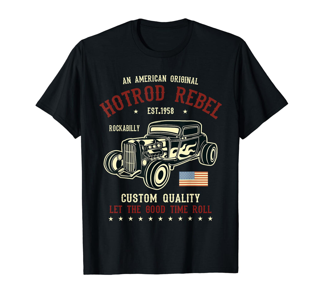 Hotrod Rockabilly American Cars Gifts T-Shirt - Aesthetic Graphic Unisex - T-Shirt, Sweatshirt, Hoodie