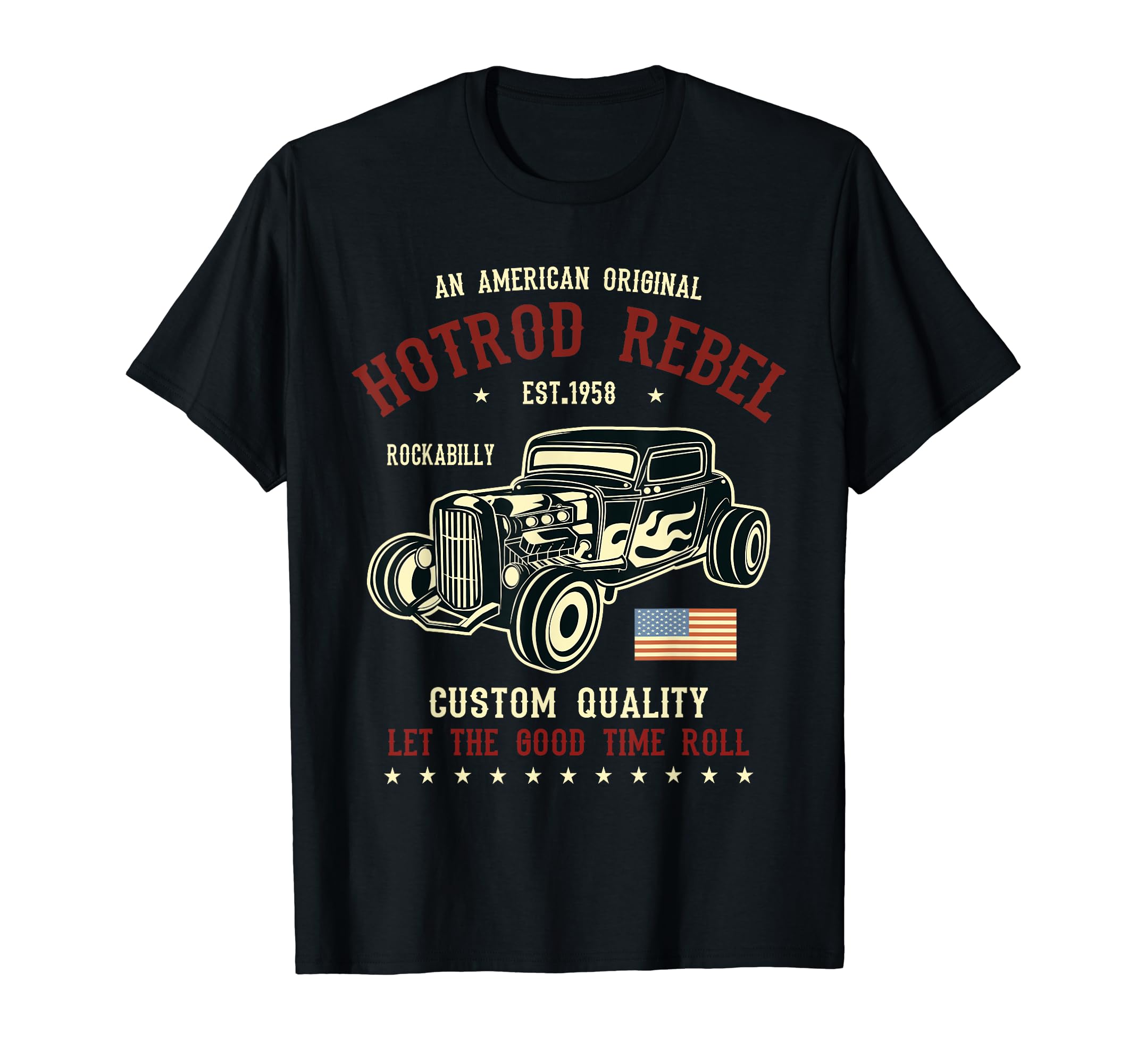 Hotrod Rockabilly American Cars Gifts T-Shirt - Aesthetic Graphic Unisex - T-Shirt, Sweatshirt, Hoodie