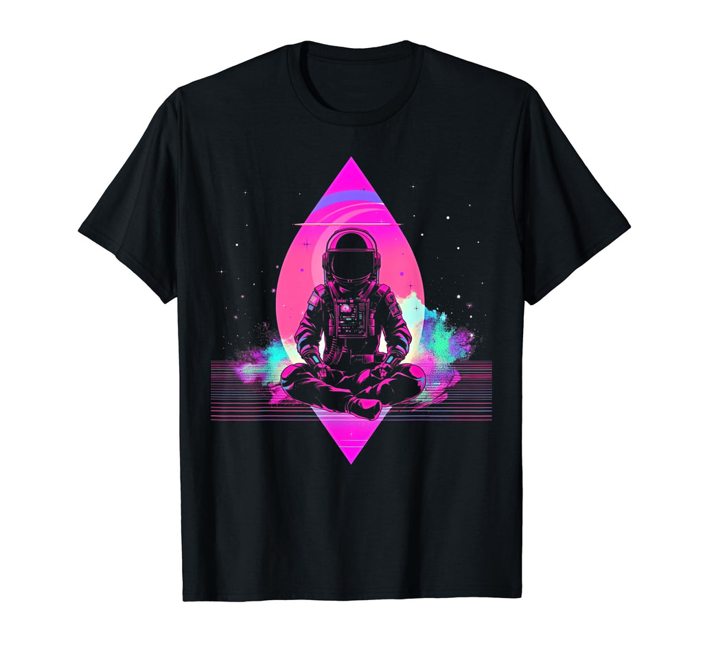 Synthwave Astronaut Cyberpunk 80S T-Shirt - Minimalist Print for Adults - T-Shirt, Sweatshirt, Hoodie