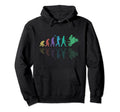 Motorcycle Evolution Shadow Biker Hoodie - Fun Novelty Design for Adults - T-Shirt, Sweatshirt, Hoodie