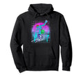 Vaporwave Aesthetics Surfing Water Hoodie - Streetwear Style Men Women - T-Shirt, Sweatshirt, Hoodie