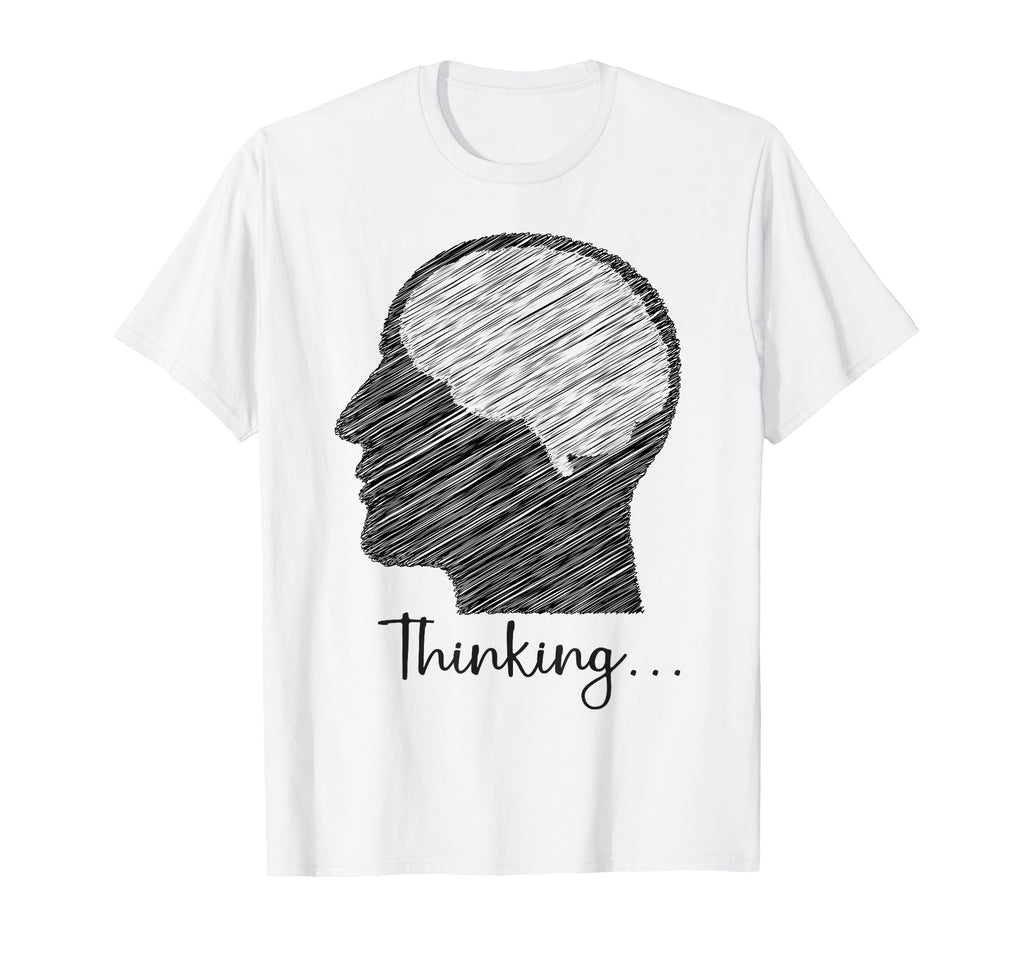 Im Critical Thinking Scribble Art Head T-Shirt - Graphic Print for Adults - T-Shirt, Sweatshirt, Hoodie