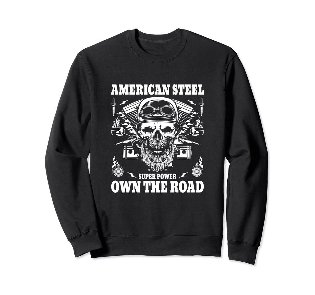 Bad Dad Motorcycle Lover Motorcycle Sweatshirt - Novelty Apparel Men Women - T-Shirt, Sweatshirt, Hoodie