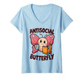 Womens Groovy Anti Social T-Shirt - Casual Everyday Wear for Adults - T-Shirt, Sweatshirt, Hoodie
