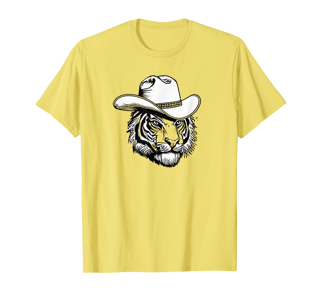 Funny Country Music Tiger Cowboy T-Shirt - Casual Everyday Wear Men Women - T-Shirt, Sweatshirt, Hoodie