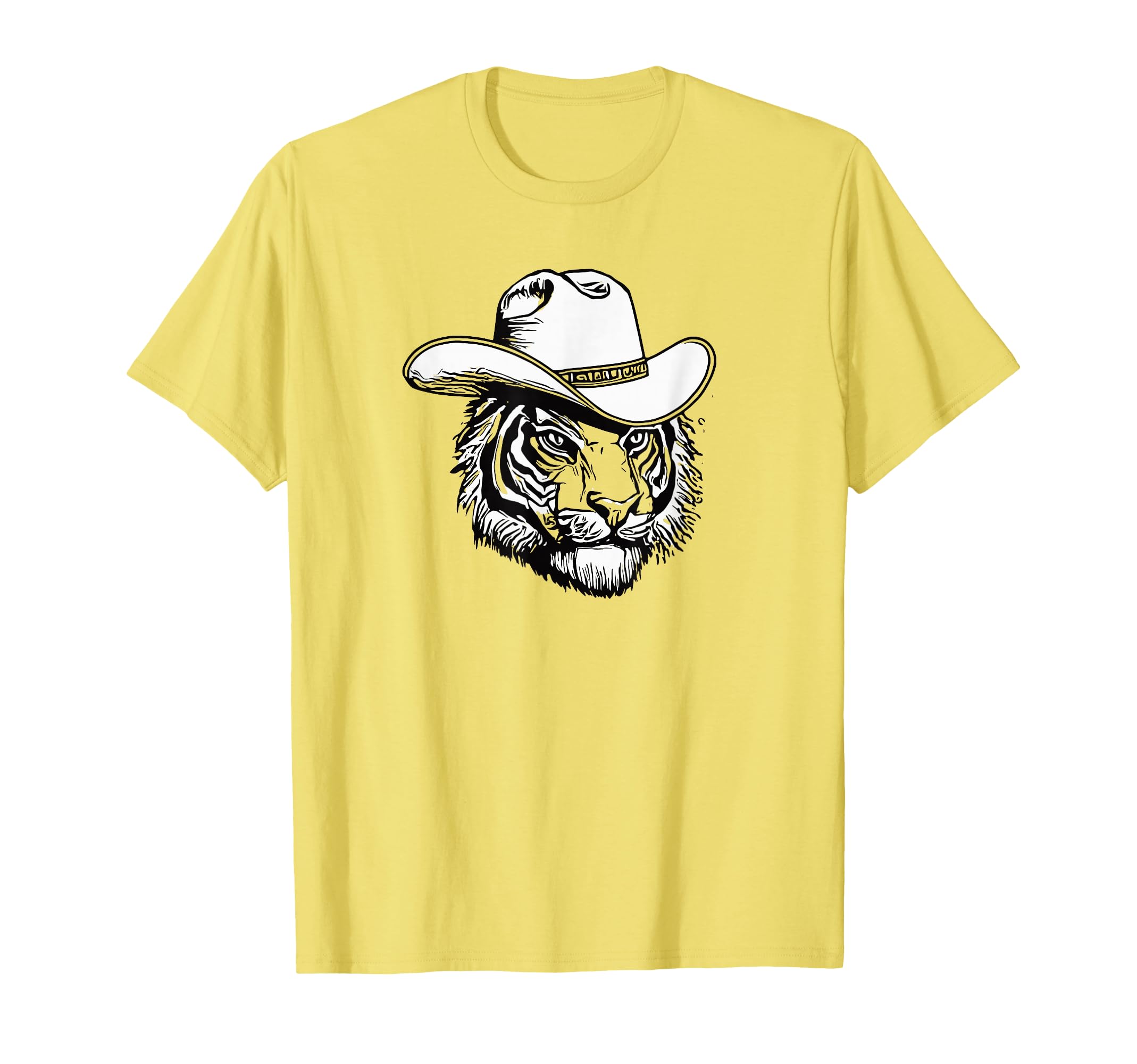Funny Country Music Tiger Cowboy T-Shirt - Casual Everyday Wear Men Women - T-Shirt, Sweatshirt, Hoodie