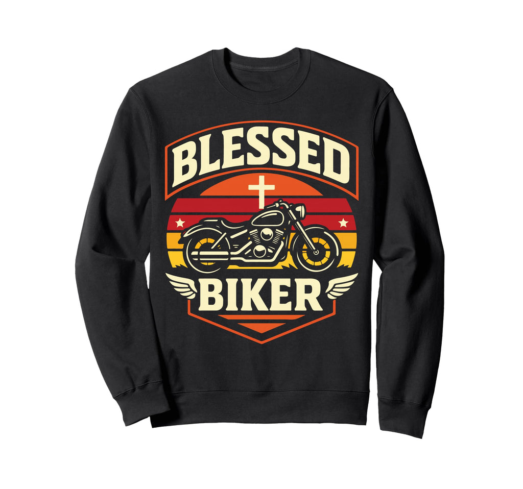 Christian Motorcycle Biker Sweatshirt - Casual Everyday Wear for Adults - T-Shirt, Sweatshirt, Hoodie