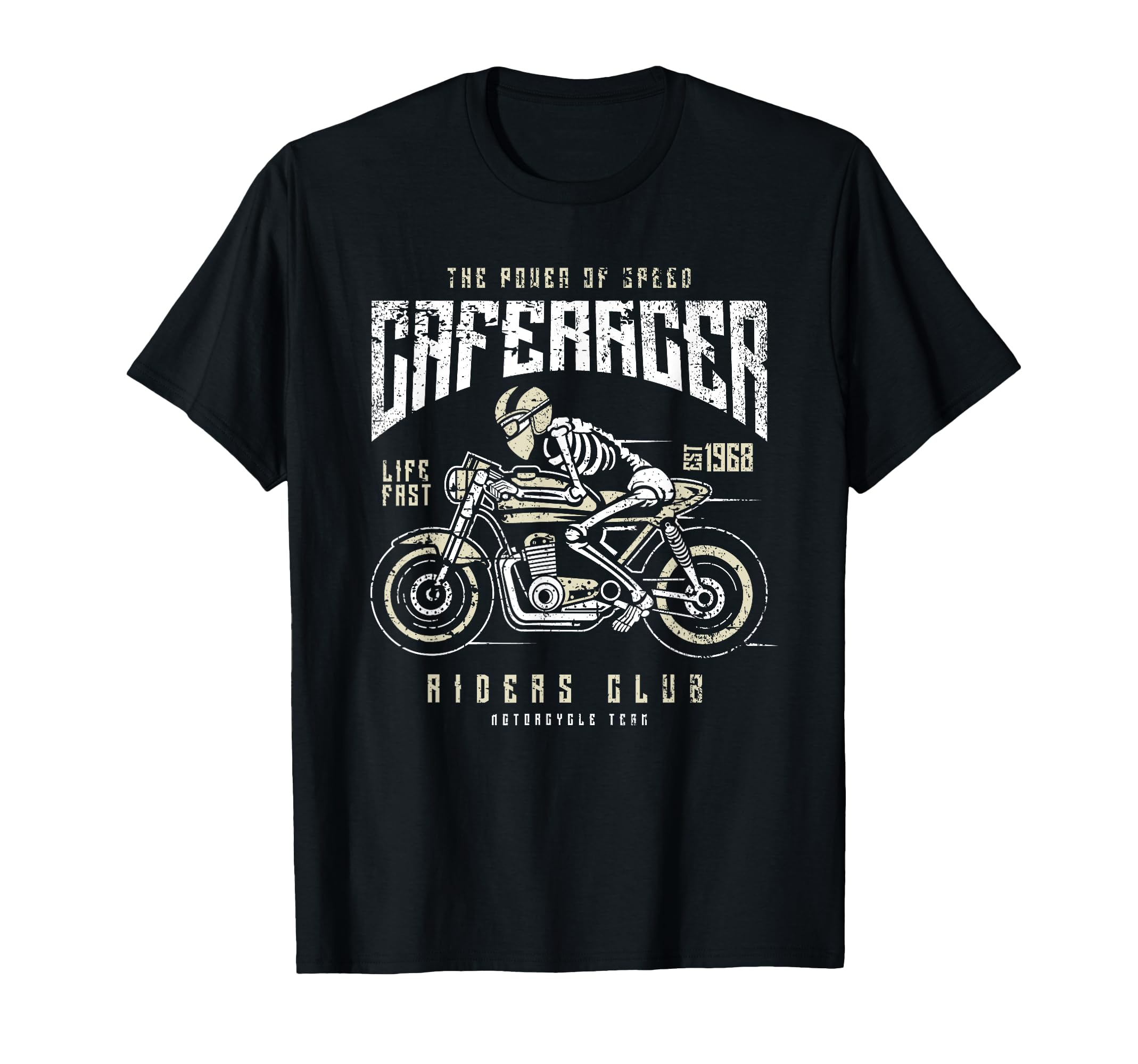 Cafe Racer Motorcycle Race T-Shirt - Casual Everyday Wear for Adults - T-Shirt, Sweatshirt, Hoodie