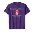 Emotional Support Human Please Dont T-Shirt - Novelty Apparel for Adults - T-Shirt, Sweatshirt, Hoodie