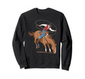 Cowboy Rodeo Lasso Western Sweatshirt - Unique Graphic Men Women - T-Shirt, Sweatshirt, Hoodie