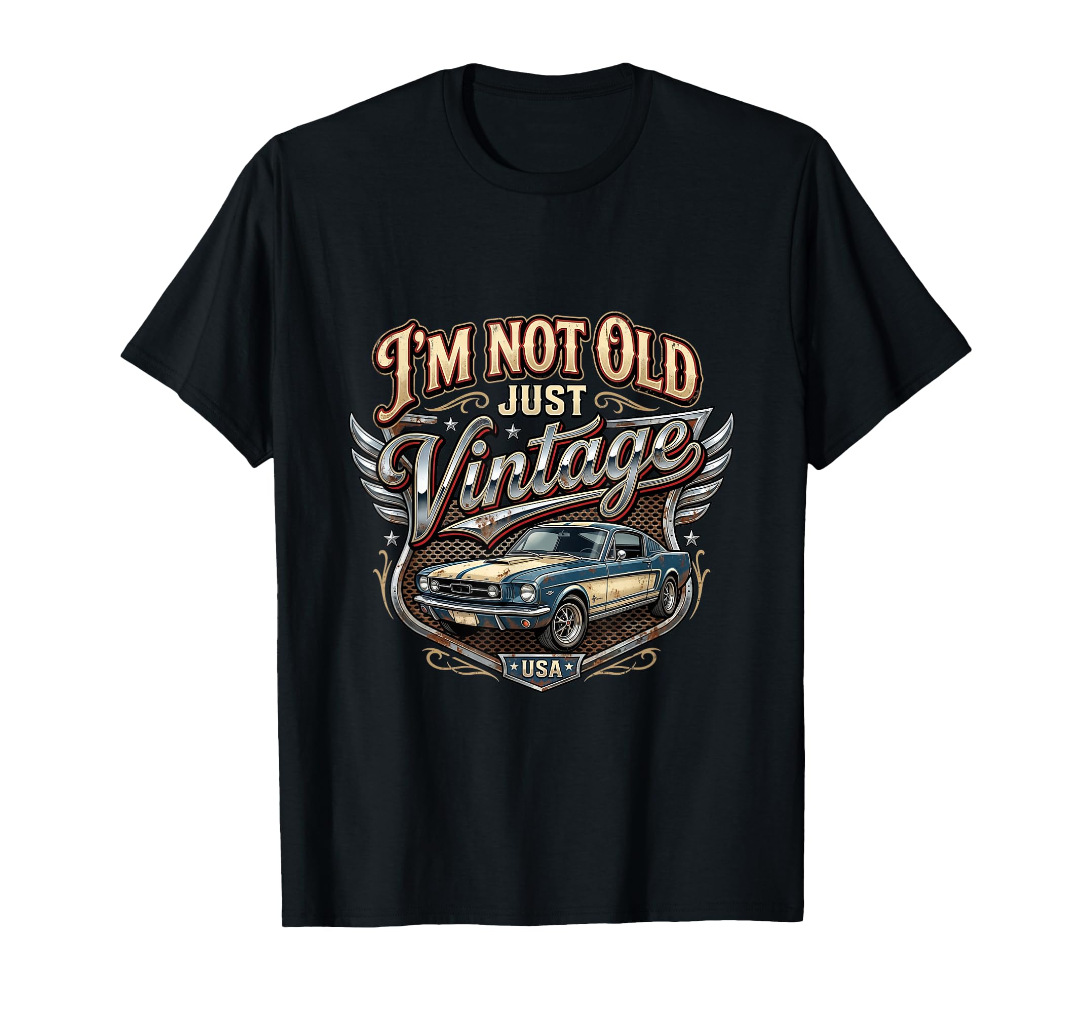 Not Old Just Funny Car T-Shirt - Fun Novelty Design for Adults - T-Shirt, Sweatshirt, Hoodie