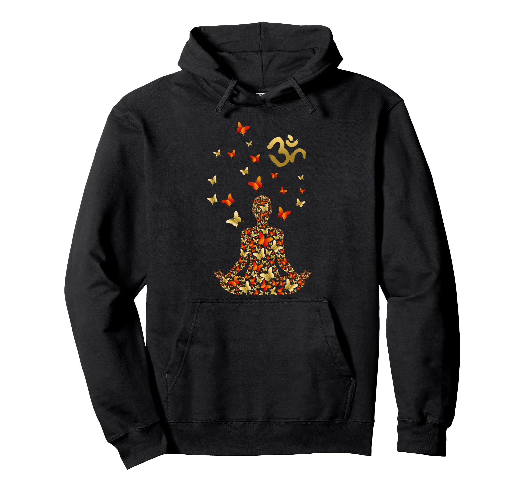 Yoga Lotus Pose Mandala Hoodie - Casual Everyday Wear for Adults - T-Shirt, Sweatshirt, Hoodie