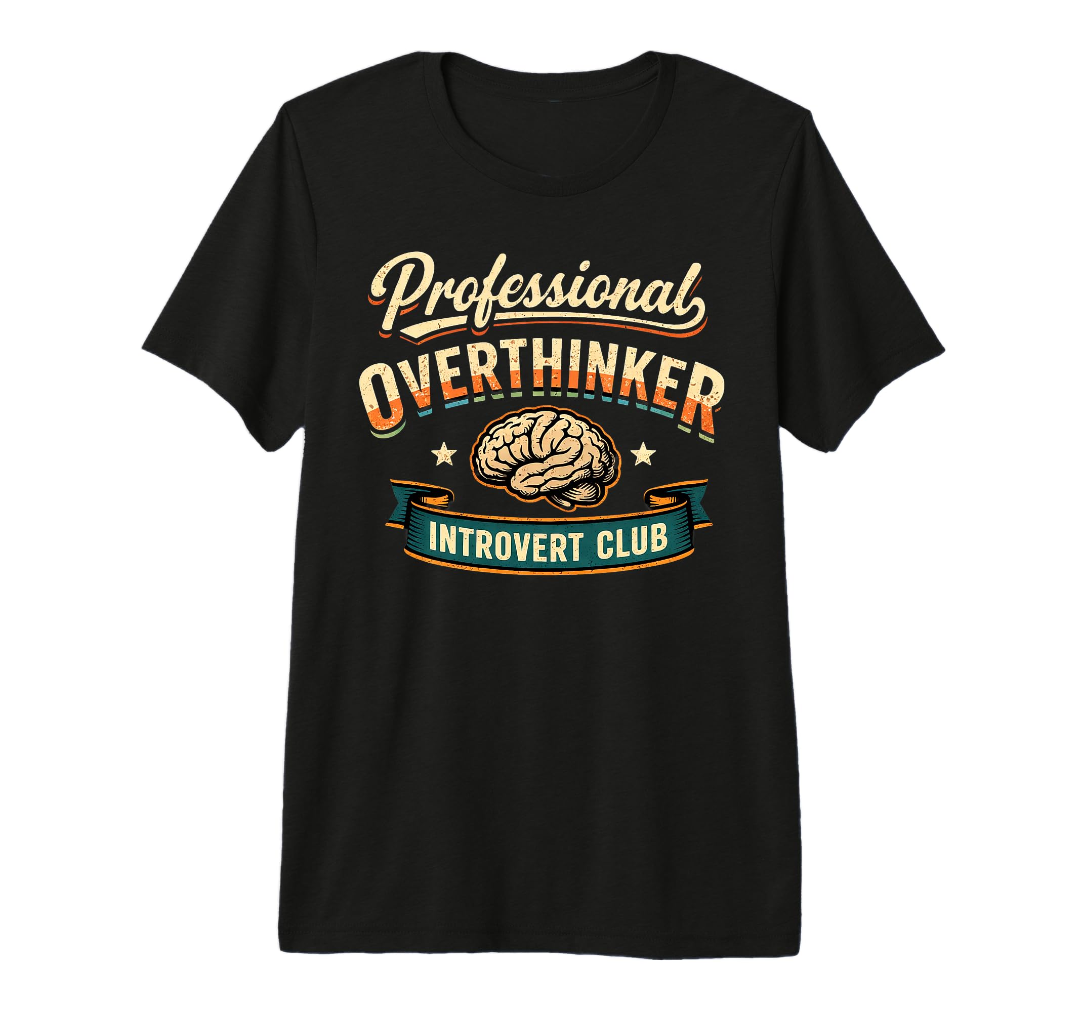 Professional Overthinker Introvert Club T-Shirt - Aesthetic Graphic Unisex - T-Shirt, Sweatshirt, Hoodie