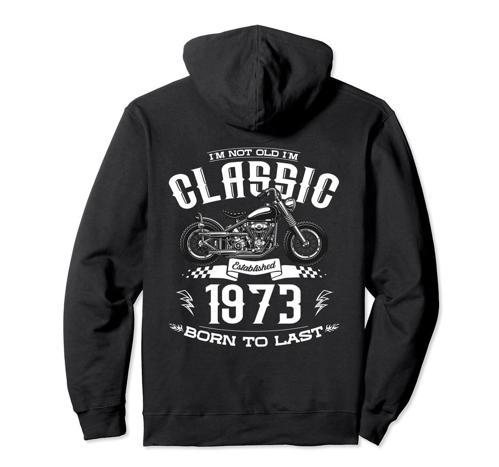 51St Birthday Motorcycle Motorcyclist Hoodie - Custom Art Print for Adults - T-Shirt, Sweatshirt, Hoodie