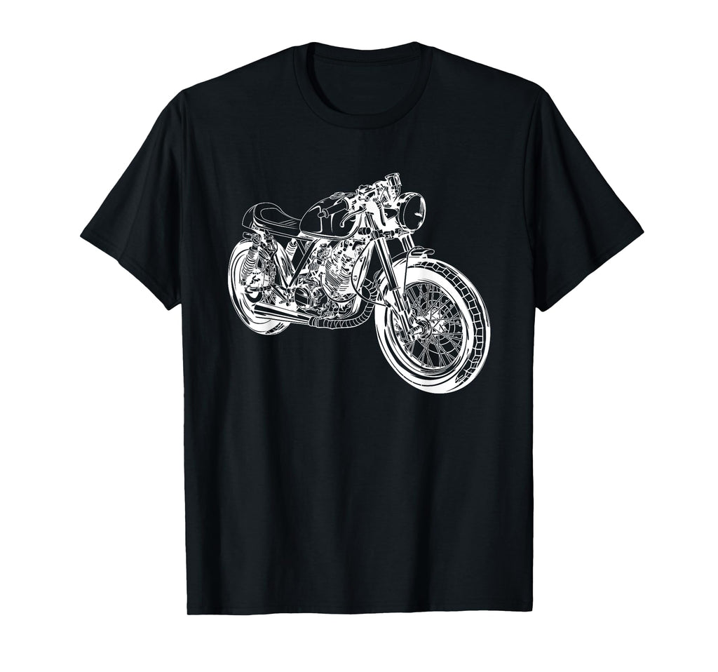 Custom Cafe Racer Motorcycle T-Shirt - Streetwear Style for Adults - T-Shirt, Sweatshirt, Hoodie