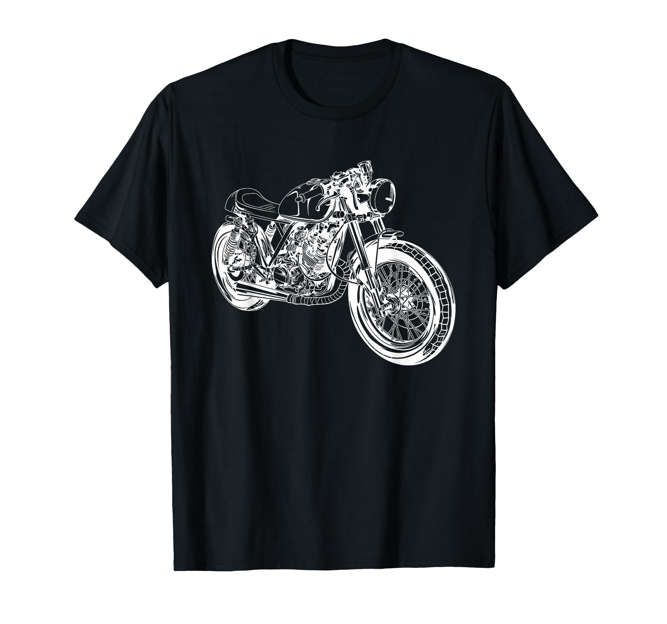Custom Cafe Racer Motorcycle T-Shirt - Streetwear Style for Adults - T-Shirt, Sweatshirt, Hoodie