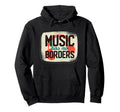 Headphones Distressed Typography Hoodie - Custom Art Print Men Women - T-Shirt, Sweatshirt, Hoodie