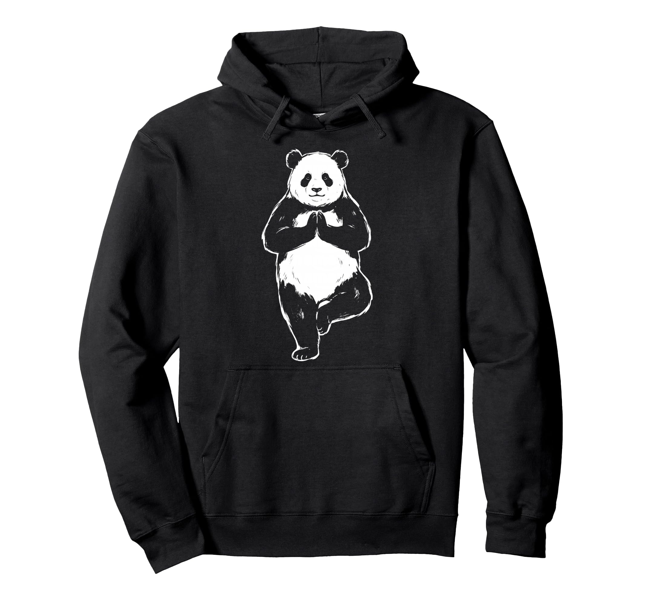 Funny Panda Yoga Pose Meditation Chakra Hoodie - Minimalist Print Unisex - T-Shirt, Sweatshirt, Hoodie