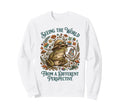 Autism Awareness Frog Seeing World Sweatshirt - Fun Novelty Design Unisex - T-Shirt, Sweatshirt, Hoodie