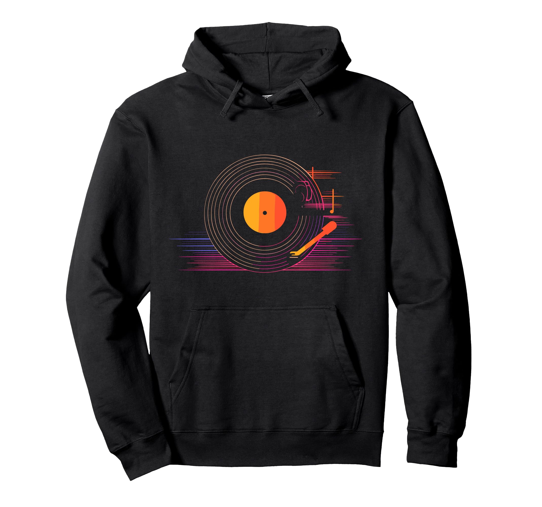 Turntable Vinyl Record Player Sketch Hoodie - Streetwear Style Men Women - T-Shirt, Sweatshirt, Hoodie