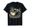 Cowboy Skeleton Coffee Western Gothic T-Shirt - Minimalist Print Men Women - T-Shirt, Sweatshirt, Hoodie